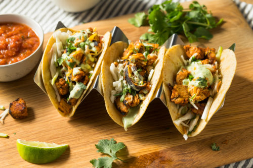 Tortillas with Chicken, Coriander, Chilli and Lime
