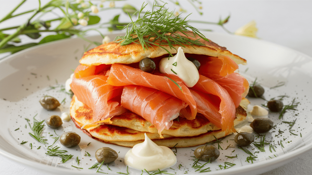 Smoked Salmon Pancakes