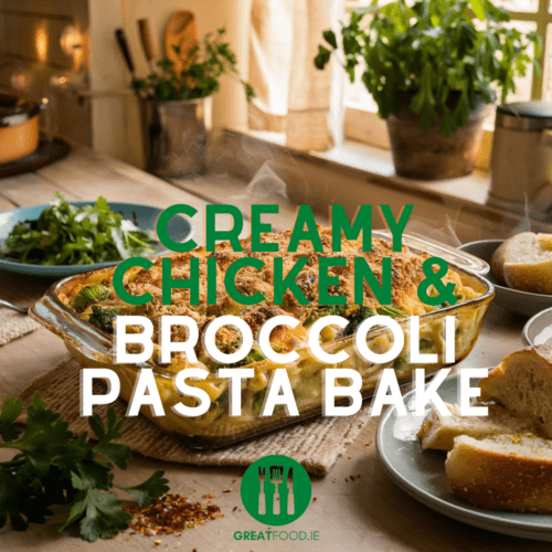 Creamy Chicken and Broccoli Pasta Bake