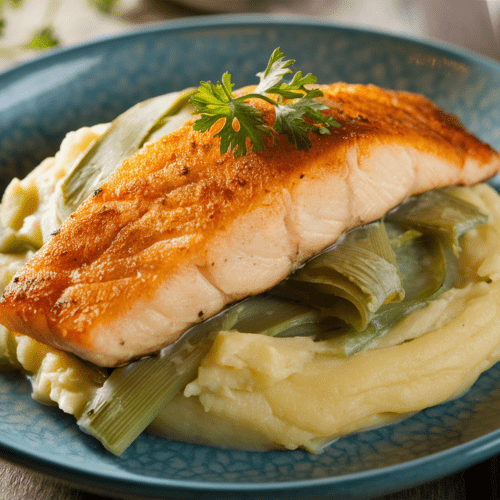 Smoked Haddock Recipe with Creamy Leeks and Mashed Potatoes