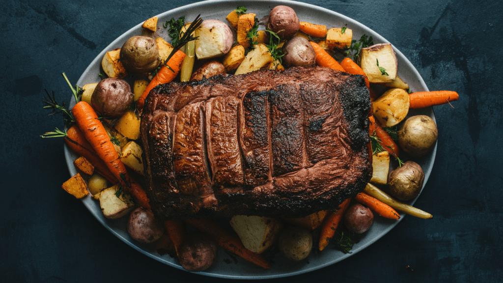 Roasted Silverside Beef with Vegetables