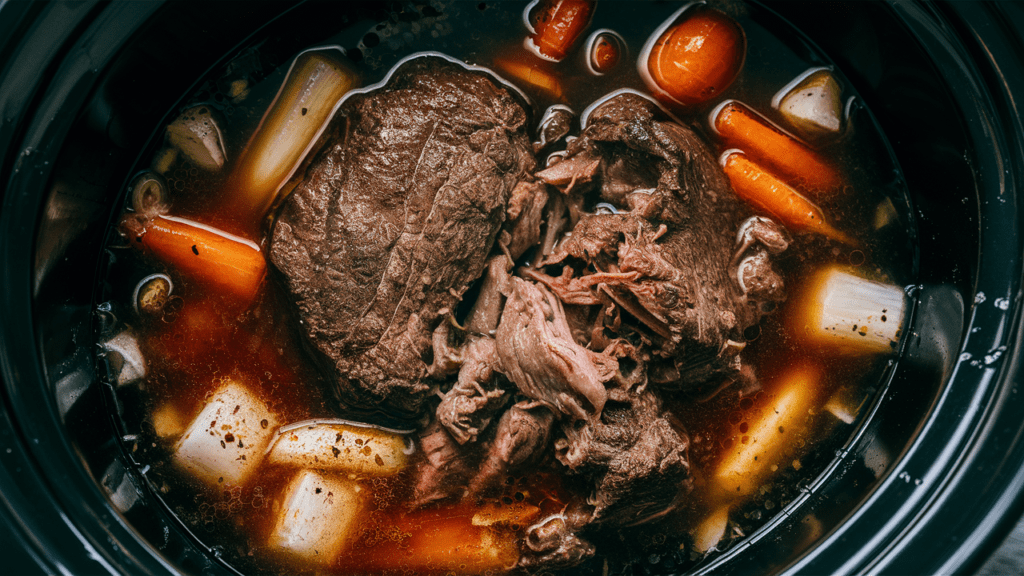 Slow-Cooked Silverside Beef in a Crockpot