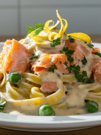 Creamy Salmon Tagliatelle Recipe