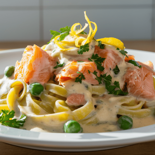 Creamy Salmon Tagliatelle Recipe